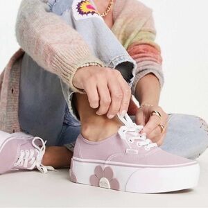 Vans Authentic Stackform Oversized Floral in Keepsake Lilac sz: 6.5